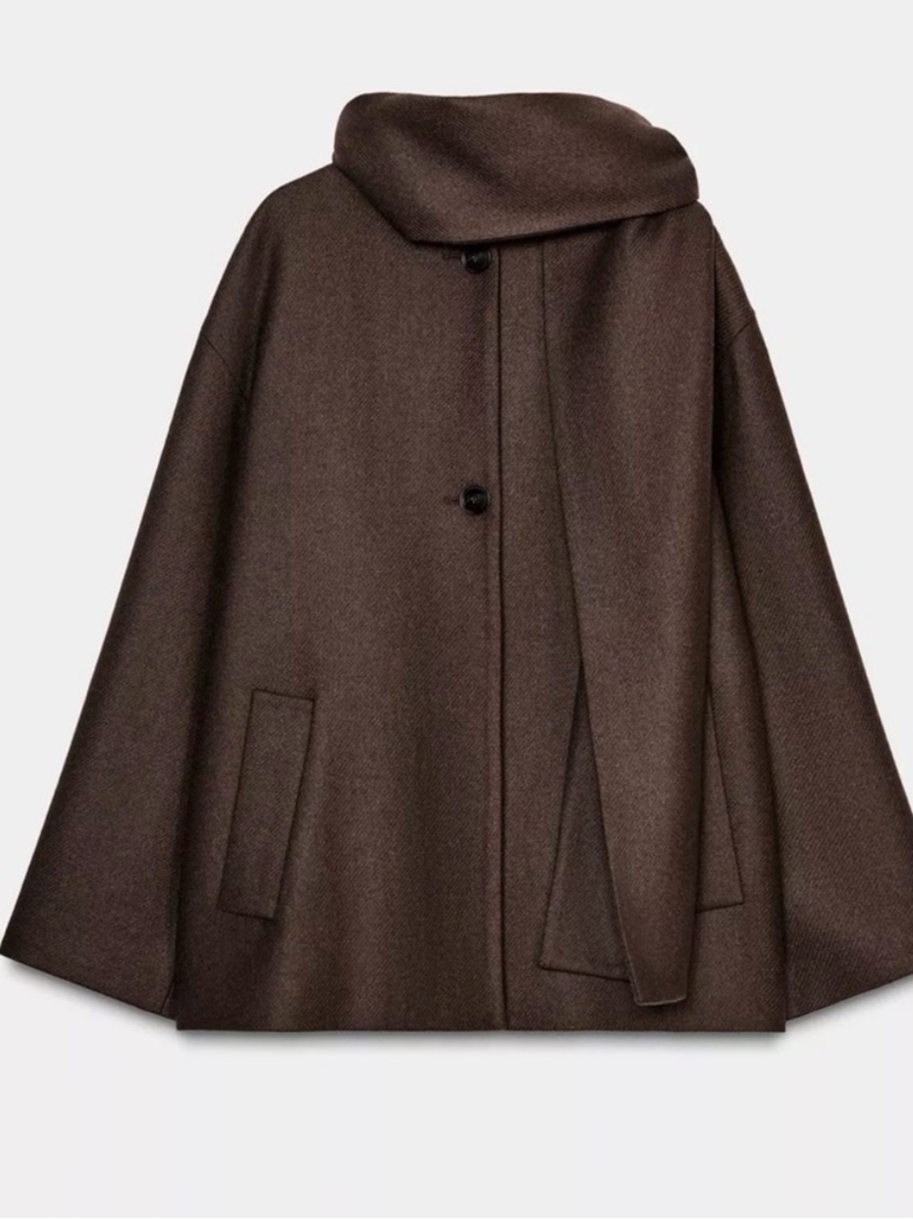 Zara Coat with attached scarf